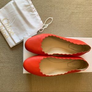 Chloe Scallop Flats
